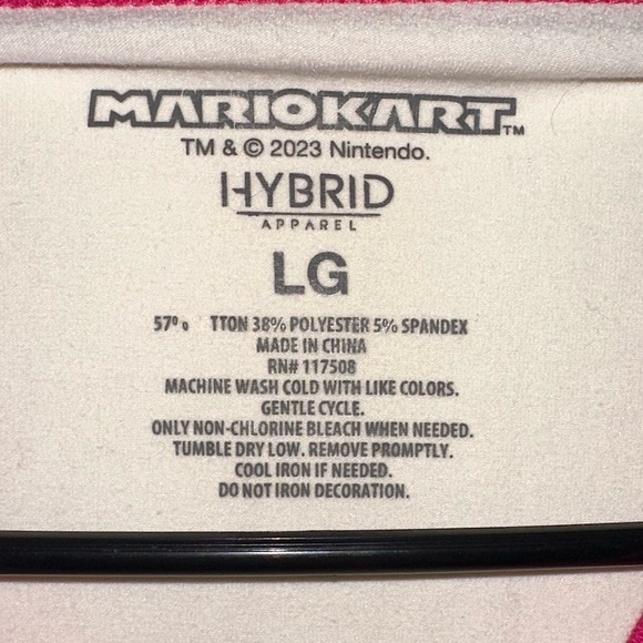 Hybrid Apparel Mario Kart Princess Peach Cream Cropped T-Shirt - Picture 3 of 3